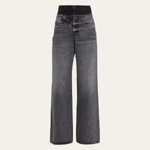 SLVRLAKE - Re-Work Eva Double-Waistband Jeans