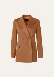 Akris - Nadine Cashmere Double-Breasted Jacket