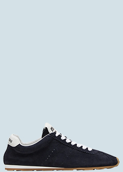 Miu Miu - Suede Bicolor Retro Trainer Sneakers