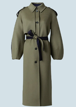 MACKAGE - Ceyla Belted Handmade Double-Face Virgin Wool Coat