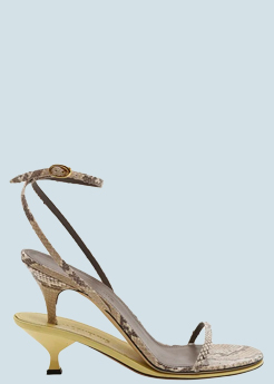 Jacquemus - Les Doubles Ankle-Strap Embossed Sandals