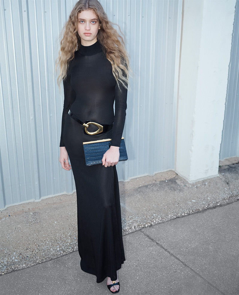 Model wears Summer 2024 collection