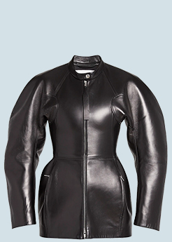 Jil Sander - Circle-Cut Leather Jacket