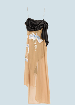 Givenchy - DEVORE IRIS ROSE KNOT TANK D