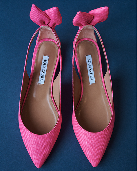 Aquazzura - Bow Tie Ballerina Flats
