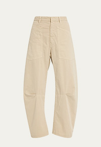 Nili Lotan - Shon Mid-Rise Cropped Pants