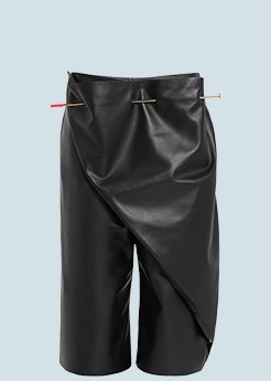 Loewe - Leather Pintuck Shorts