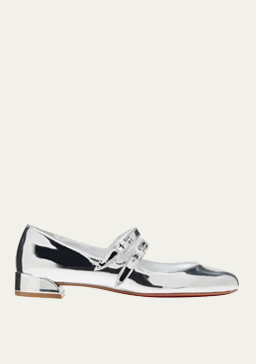 Christian Louboutin - Sweet Jane Mirror Red Sole Ballerina Flats