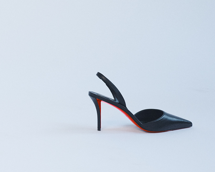 Christian Louboutin - Apostropha Leather Slingback Red Sole Pumps