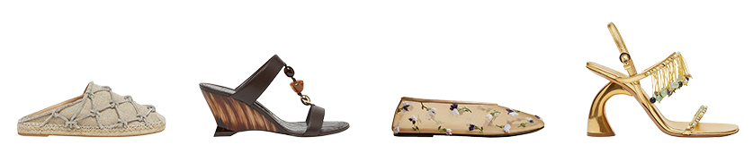 VALENTINO GARAVANI, FERRAGAMO, KHATIE, and DRIES VAN NOTEN shoes