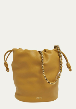 Loewe - x Paulas Ibiza Flamenco Bucket Bag in Napa Leather with Chain
