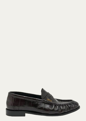 Saint Laurent - Le Leather YSL Penny Loafers