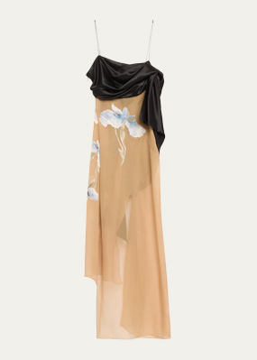 Givenchy - DEVORE IRIS ROSE KNOT TANK D
