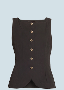 CIAO LUCIA - Amira Sleeveless Button-Front Top
