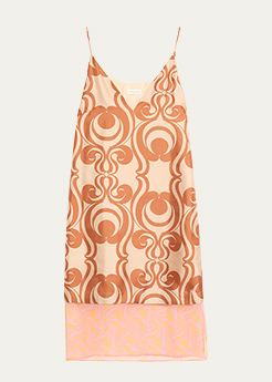 DRIES VAN NOTEN - Dantar Printed Silk Midi Dress