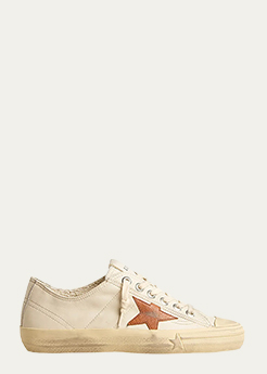 GOLDEN GOOSE - V-Star Leather Low-Top Sneakers