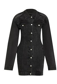 ALAINPAUL Long Denim Jacket