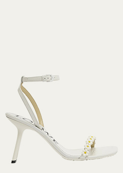 LOEWE - Petal Daisy Leather Sandals