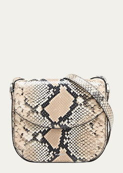 Jil Sander - Coin Medium Python-Print Leather Crossbody Bag