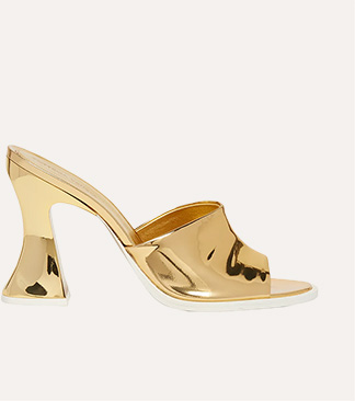 Bottega Veneta - Cha Cha Metallic Mule Sandals