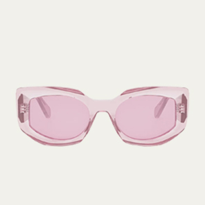 CELINE - Beveled Semi-Transparent Acetate Cat-Eye Sunglasses
