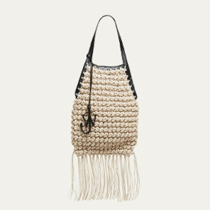 JW ANDERSON - Fringe Popcorn Crochet Shopper Tote Bag