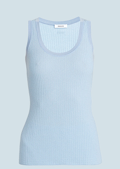 Ferragamo - Cotton Silk Micro Jacquard Tank Top