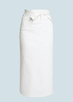 Loewe Deconstructed Denim Wrap Waist Skirt