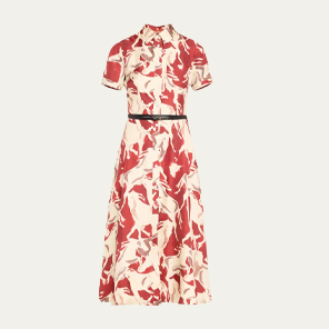 ALTUZARRA - Kiera Floral Print Button-Front Shirtdress