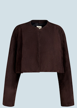 Khaite - Garothy Suede Cropped Jacket