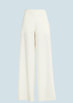 The Row - Dela Mid-Rise Wide-Leg Wool Crepe Pants