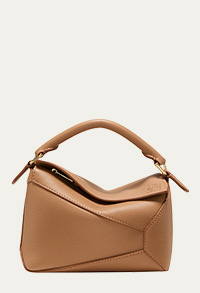 Loewe - Puzzle Edge Mini Top-Handle Bag in Grained Leather