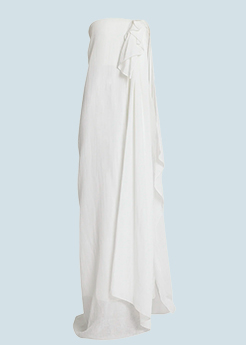 The Row - Madleine Strapless Cascading-Drape Gown