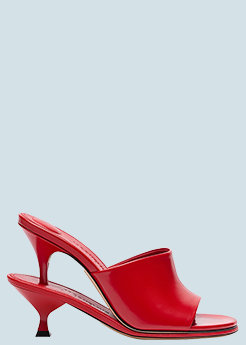 Jacquemus - Glossy Leather Dual-Heel Mules