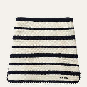 Miu Miu - Stripe Knit Mini Skirt