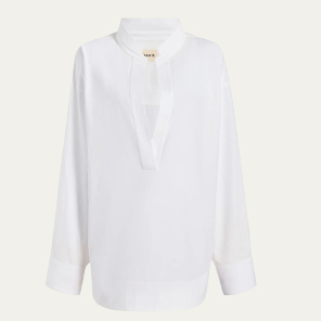 Khaite - Tito Cotton V-Neck Top