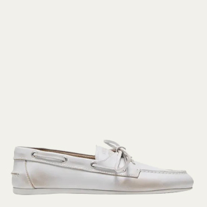 MIU MIU - Leather Lace-Up Moccasins