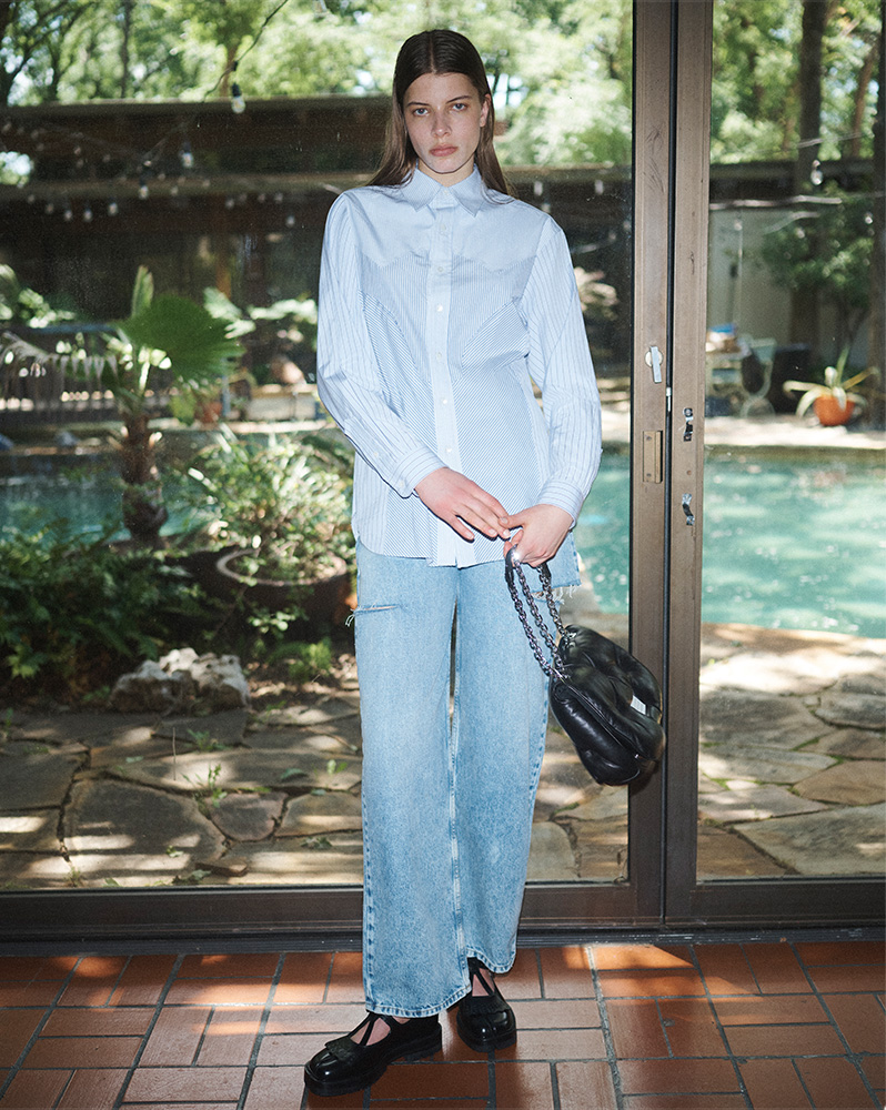 Model wears Maison Margiela