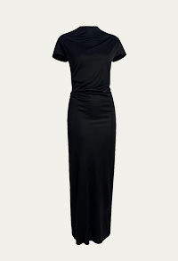Khaite - Yenza Draped Jersey Body-Con Dress