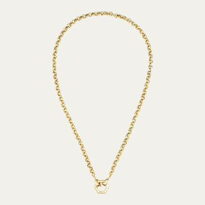  Harwell Godrey - 18k Yellow Gold Rolo Chain Foundation Necklace
