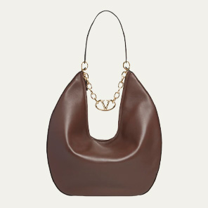 Valentino Garavani - Large VLOGO Moon Leather Hobo Bag