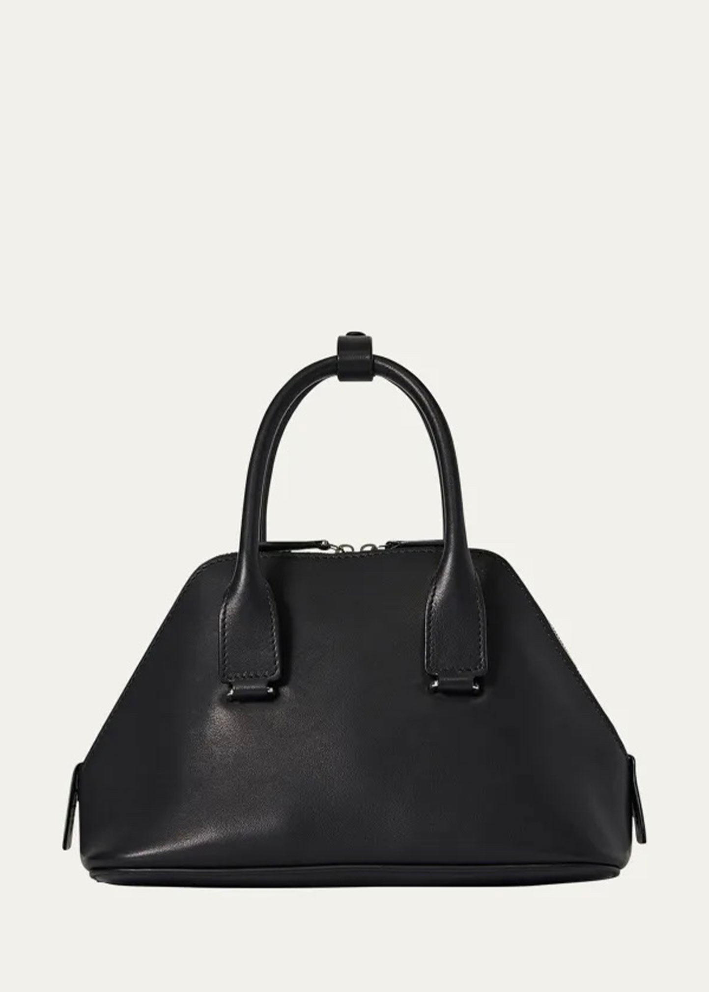 The Row - Devon Mini Top-Handle Bag in Saddle Leather
