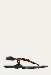Miu Miu - Sporty Rope Thong Slingback Sandals