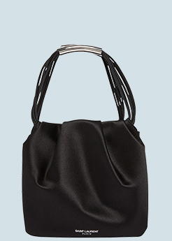 Saint Laurent - Pochon Mini Top-Handle Bag in Satin Silk