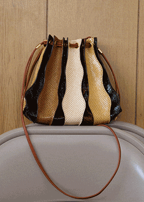 Adria Pleated Wave Crossbody bag
