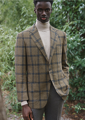 Model wears Attolini Men's Ready-To-Wear