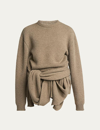 JW Anderson - Draped Tie Front Sweater
