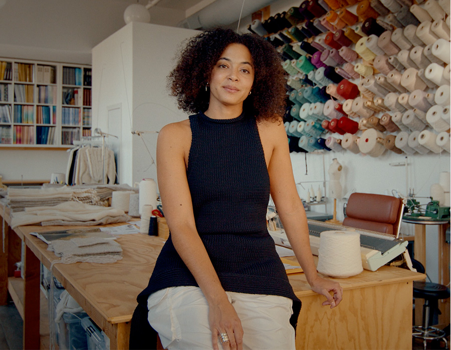 Aisling Camps, Brooklyn-based knitwear designer