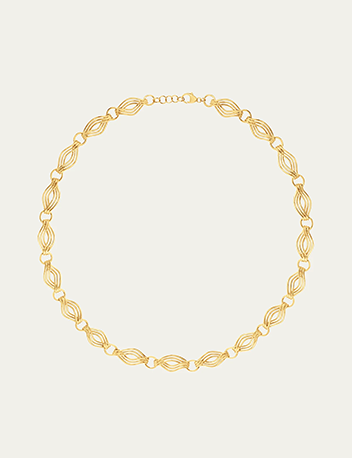 Almasika - 18K Yellow Gold Terra Nova Link Necklace, 16