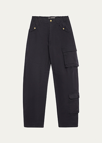 DARKPARK - Rosalind Canvas Bow-Leg Cargo Pants